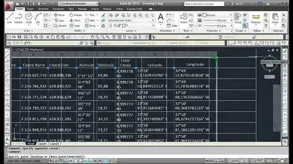 O que é Autocad: planilhas do Excel