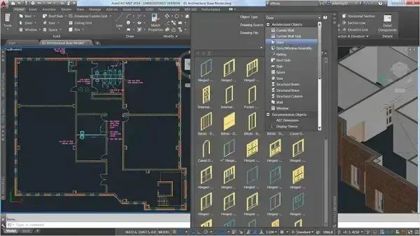 O que é autocad: portas