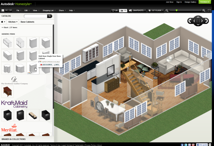 Programas de arquitetura online: autodesk homestyler (foto: Homestyle)