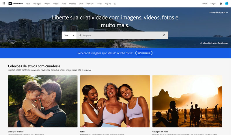 Melhores bancos de imagens: Adobe Stock disponibiliza planos flexíveis ou pacotes de créditos para baixar imagens, vídeos e modelos sem royalties – Foto: Adobe Stock