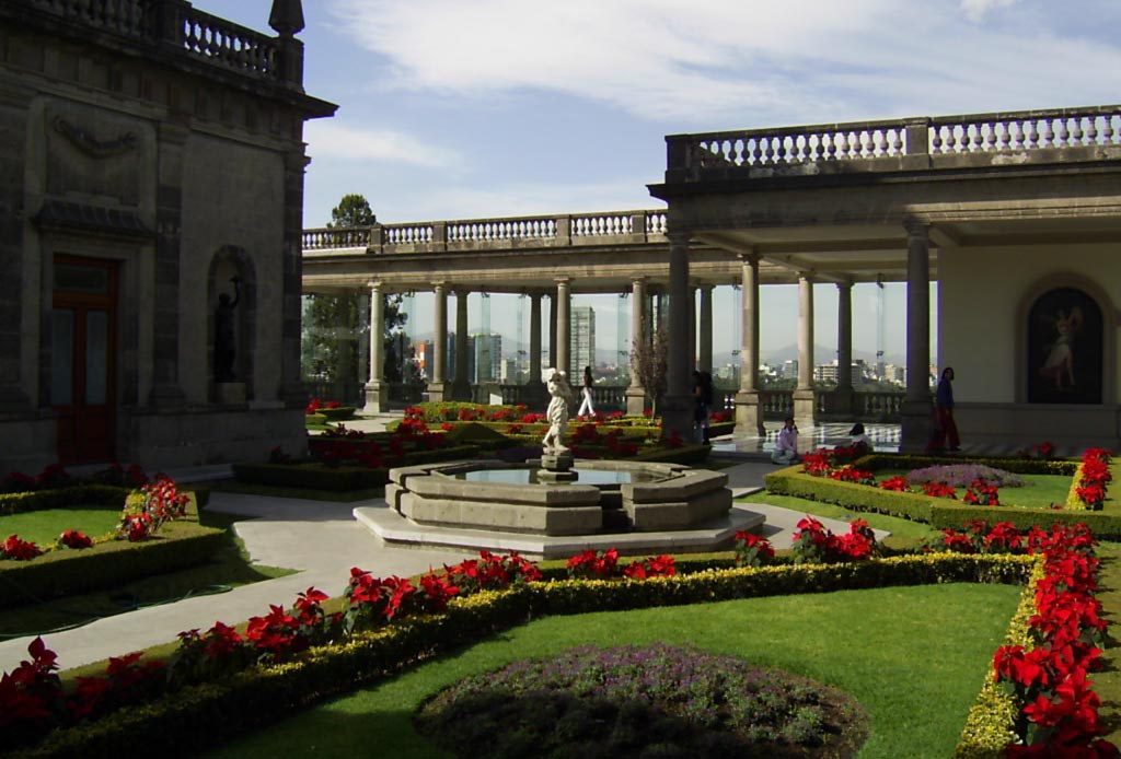 arquitetura-mexicana-palacio-de-chapultepec-jardins