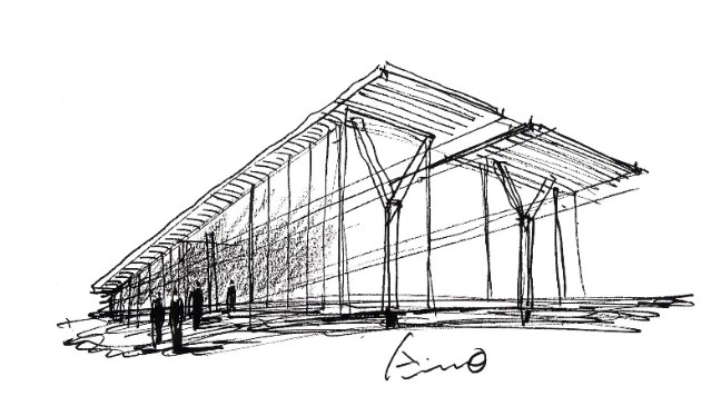 croquis-de-arquitetos-famosos-tadao-ando-museu-de-fortworth