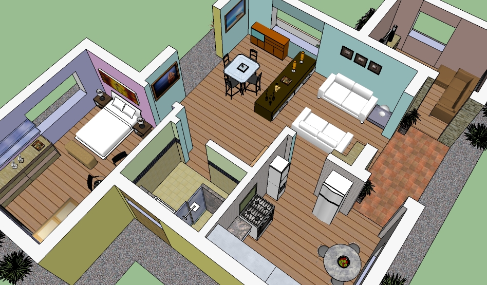 Programa para design de interiores: SketchUp