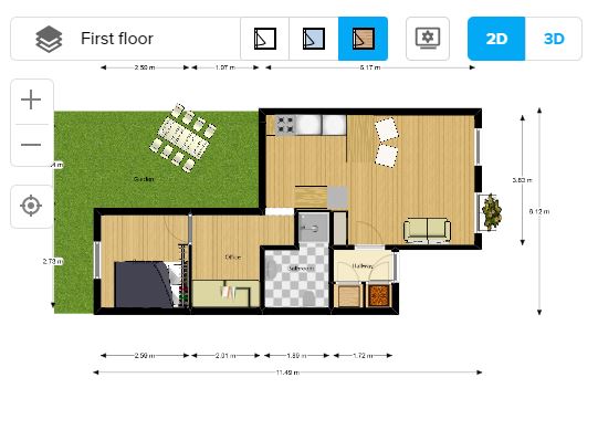 Programa para design de interiores: Floorplanner