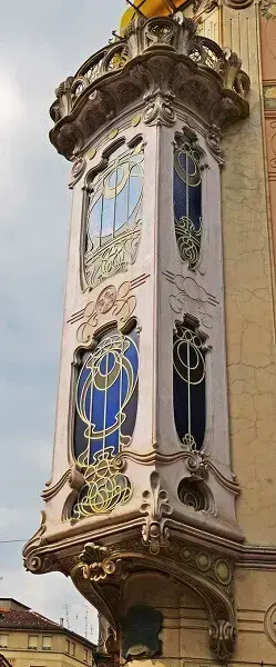 Art Nouveau: Janela Casa Fenoglio Lafleur (Itália)