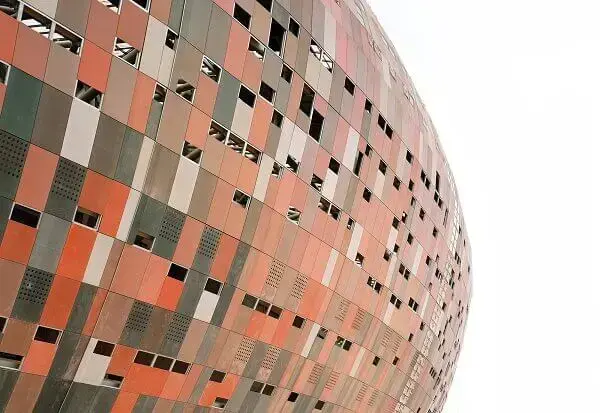 Maior Estádio do Mundo: FNB Stadium - Detalhe da Fachada