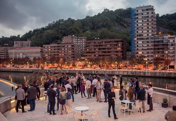 Museu Guggenheim Bilba: Terraço do Restaurante Neru