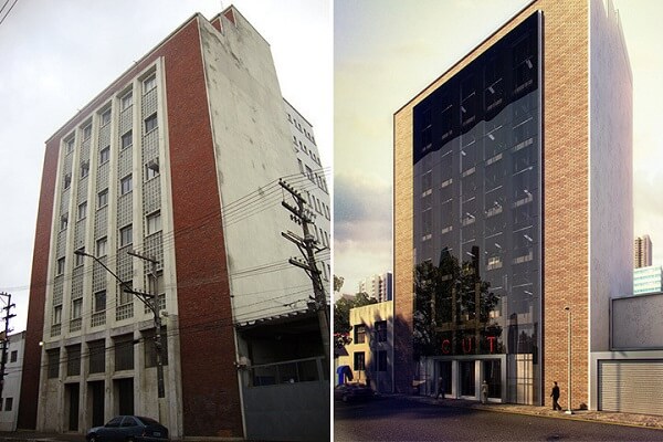 Fachada ventilada: exemplo de retrofit