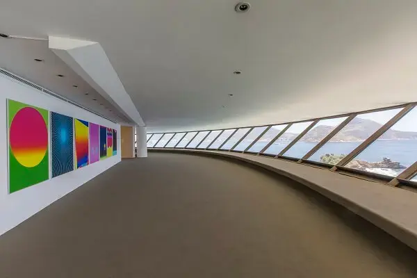 Museu de Arte Contemporânea: Vista da baía de Guanabara