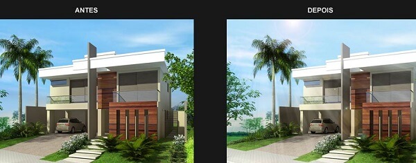 Photoshop para arquitetos: antes e depois