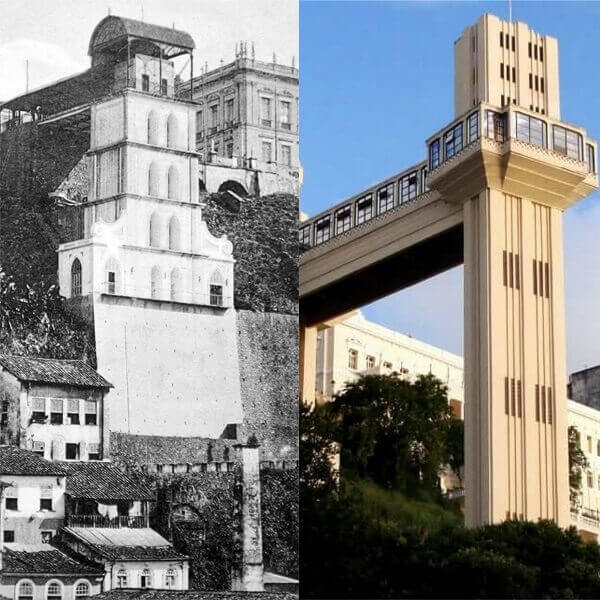 Elevador Lacerda: antes e depois