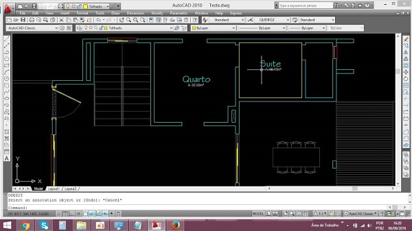 Planta baixa no Autocad