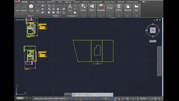 Planta de situação no AutoCAD