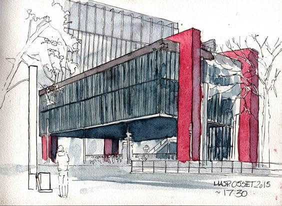 Desenhos de arquitetura: Masp, obra icônica de Lina Bo Bardi