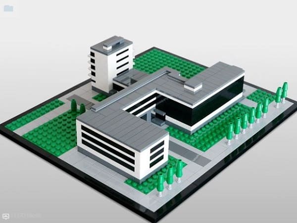 LEGO Arquitetura: Bauhaus (foto: Archdaily)