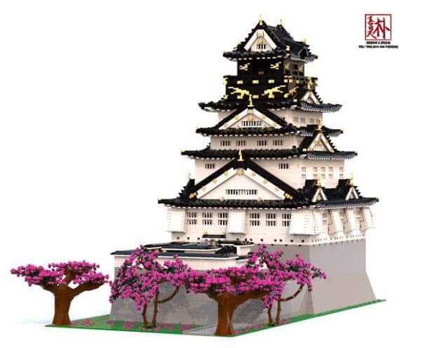 LEGO Arquitetura: Donjon do Castelo de Osaka (foto: Archdaily)