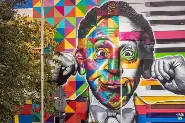 Kobra grafite: Arthur Rubinstein, em Lodz, na Polônia