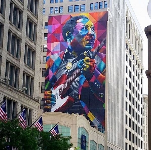 Kobra grafite: Muddy Waters, Chicago, Illinois, EUA