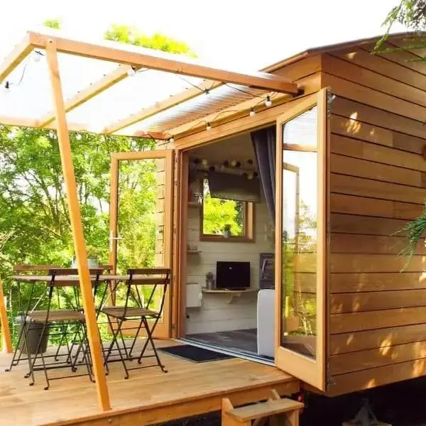 Tiny House com área externa (foto: Abreu.Digital)