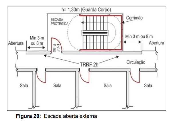 Escada aberta externa AE imagem retirada