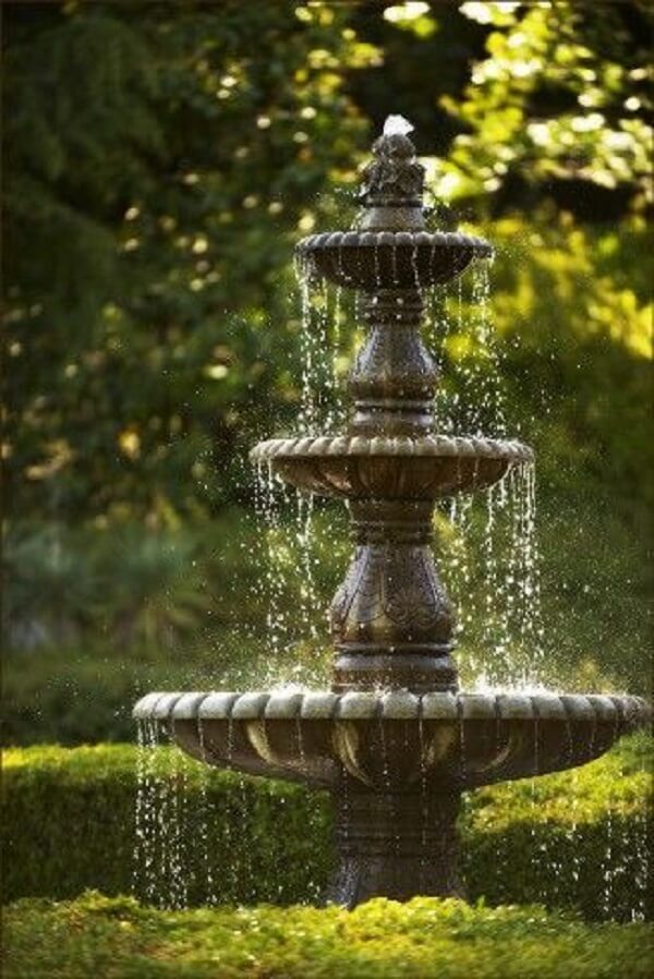 Aposte na beleza do chafariz para jardim de cimento