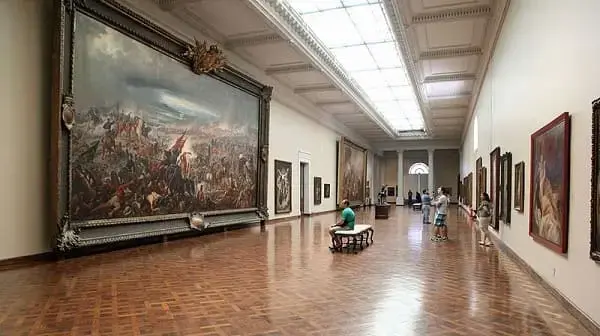 Museu Nacional de Belas Artes quadro A Batalha do Avaí 1877 de Pedro Américo foto temposmodernosdesign.com.br