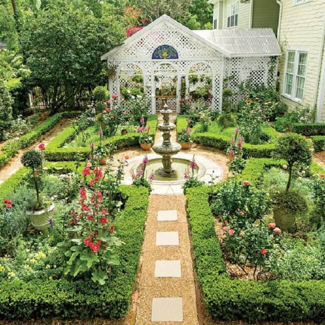 O chafariz para jardim de cimento se torna uma grande obra de arte na área externa