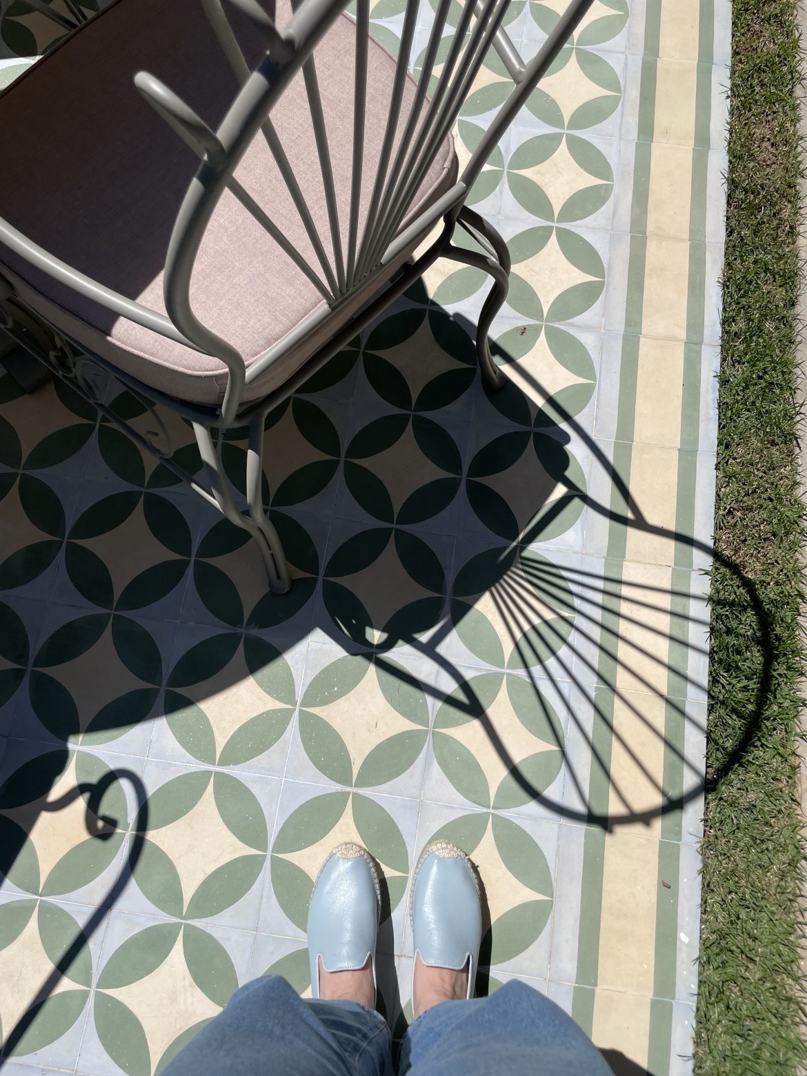 Ladrilho hidraulico no paisagismo