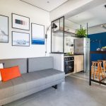 Kitnet de 33m² em Santos ganha projeto completo assinado pela Bimá Arquitetura com conceito contemporâneo e alma de lar