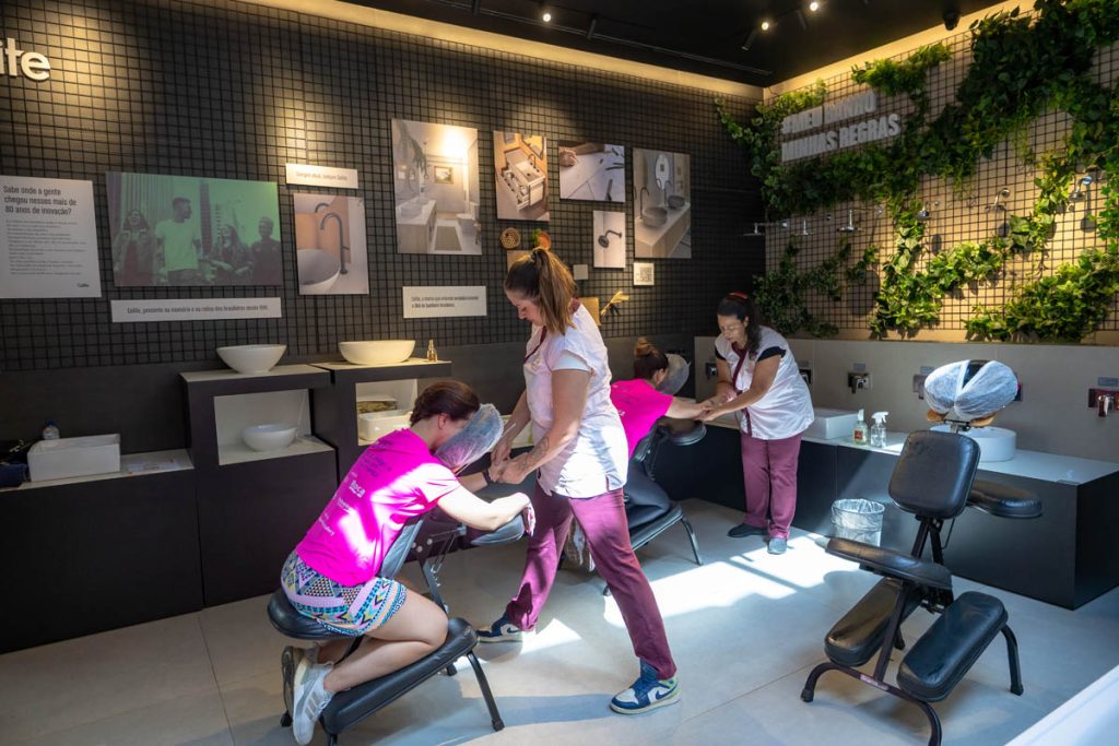 Foto :Nando FedericeEvento também trouxe momentos de relaxamento com espaço de massagem