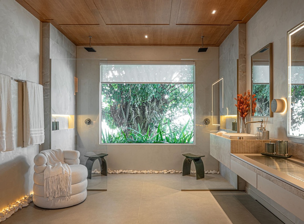 Na CASACOR SC, banheiros surpreendem e revelam o poder do design como refúgio