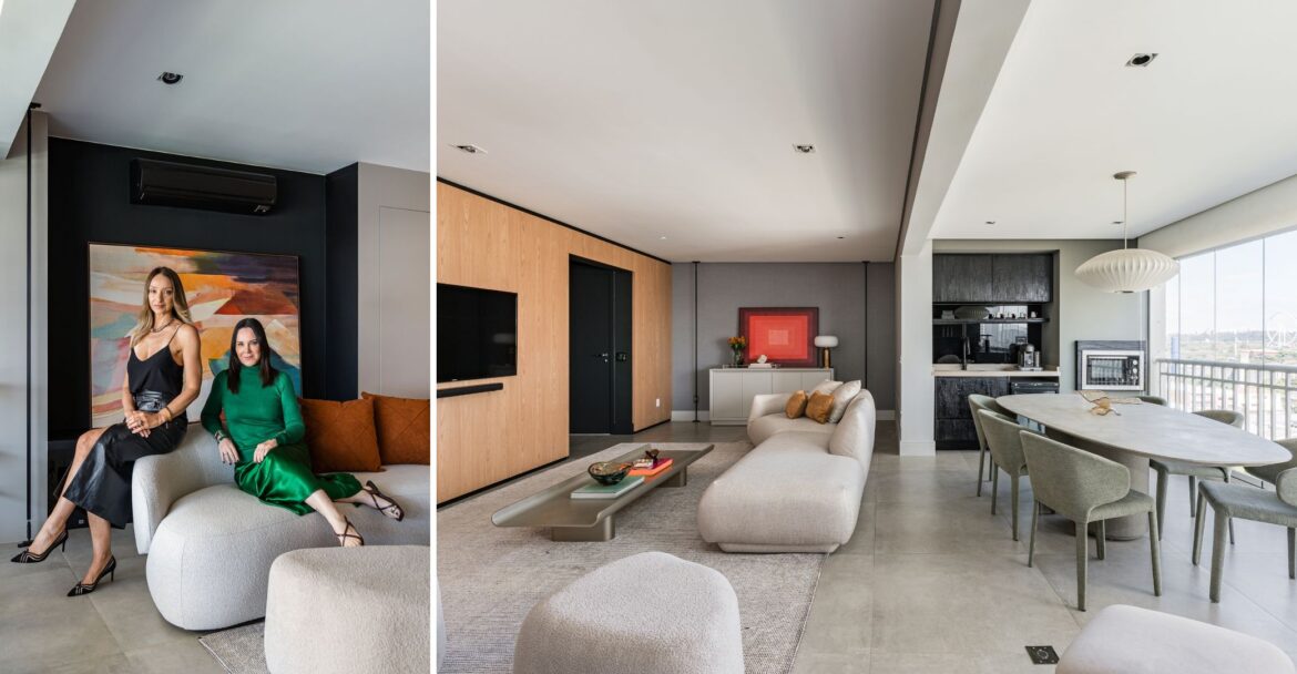 Apartamento de Sabrina Parlatore: Retrofit sem quebra-quebra transforma espaços com fluidez e personalidade