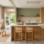 Materiais para cozinhas integradas com ilha