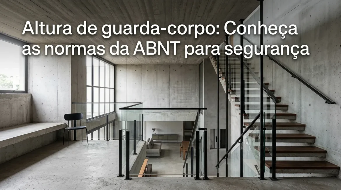 Altura de guarda-corpo: Conheça as normas da ABNT para segurança