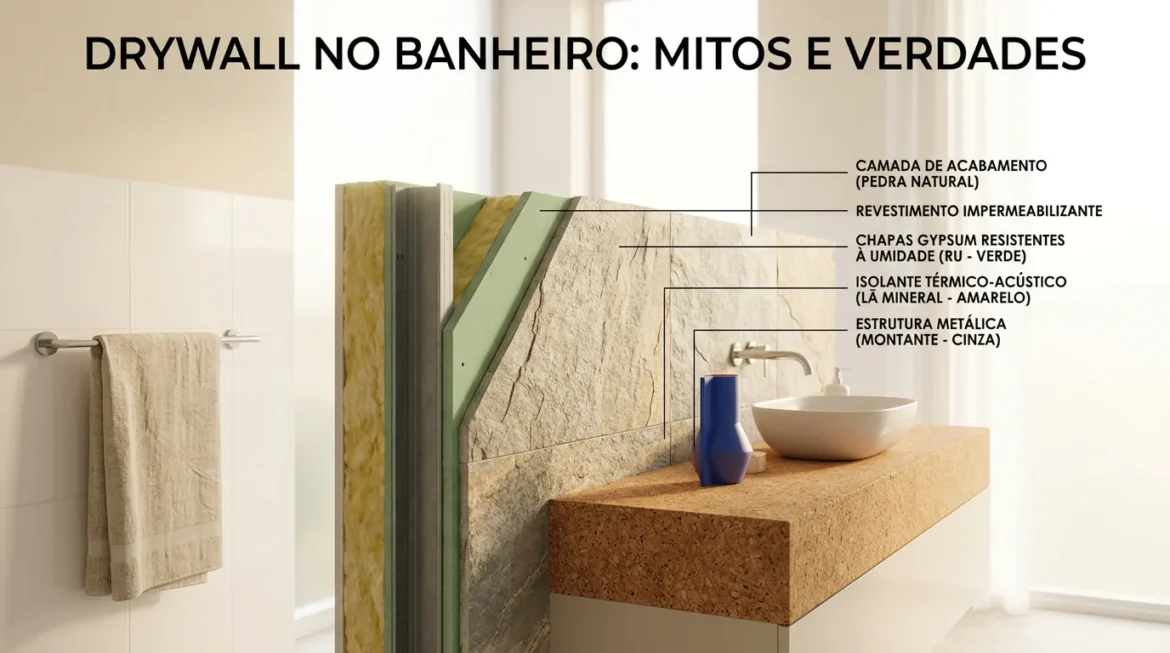 Drywall para banheiro causa umidade? Tire todas as suas dúvidas!