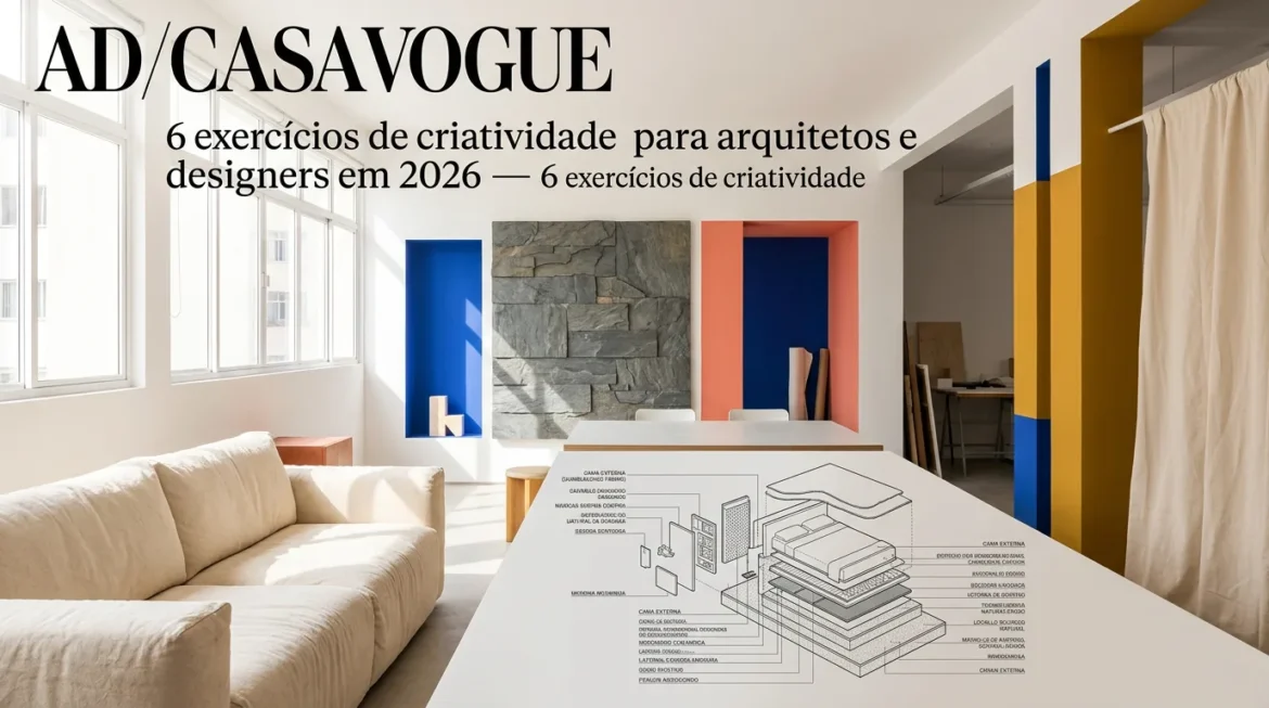 6 exercícios de criatividade para arquitetos e designers em 2026