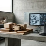 IA e maquete física no fluxo de projeto