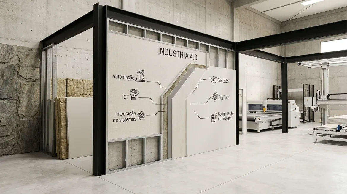 Indústria 4.0 na construção civil: a evolução tecnológica do Drywall