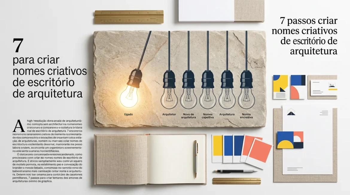7 passos para criar nomes criativos de escritório de arquitetura