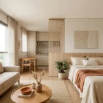Quarto sala de 40 m²: 4 layouts comparados