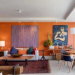 Cor laranja na decoração: como usar sem exagerar e sem perder o equilíbrio